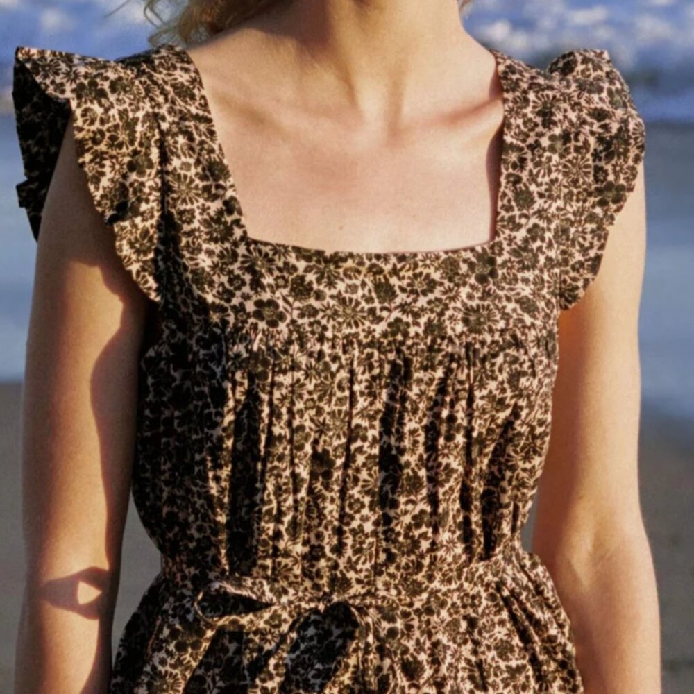 Nwt Christy Dawn - Benny Dress - Black Daisy - small